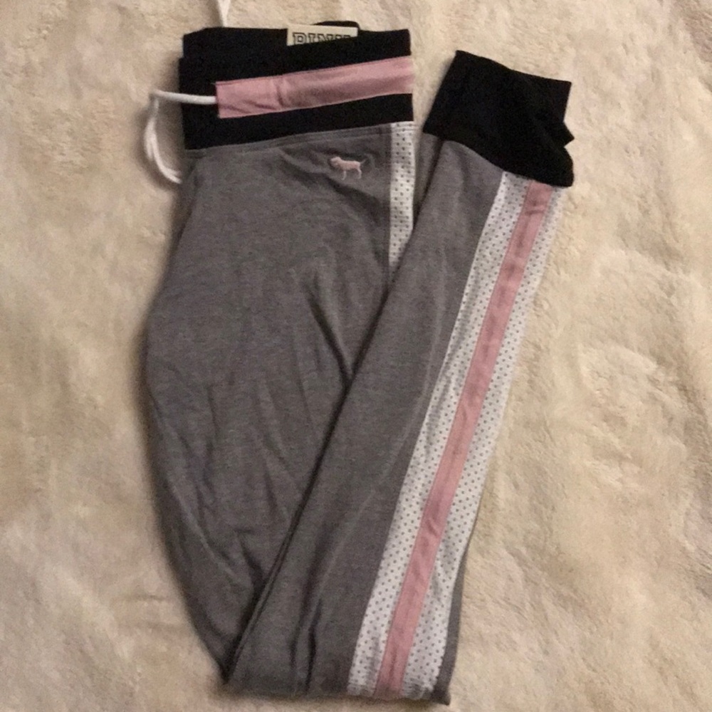 Pink campus leggings xs